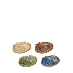 Muslingeskal i porcel�n - brun