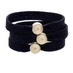 H�relastik - flad Midnight Black