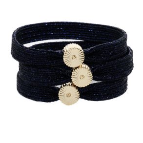 H�relastik - flad Midnight Black