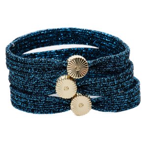 H�relastik - flad Midnight Blue