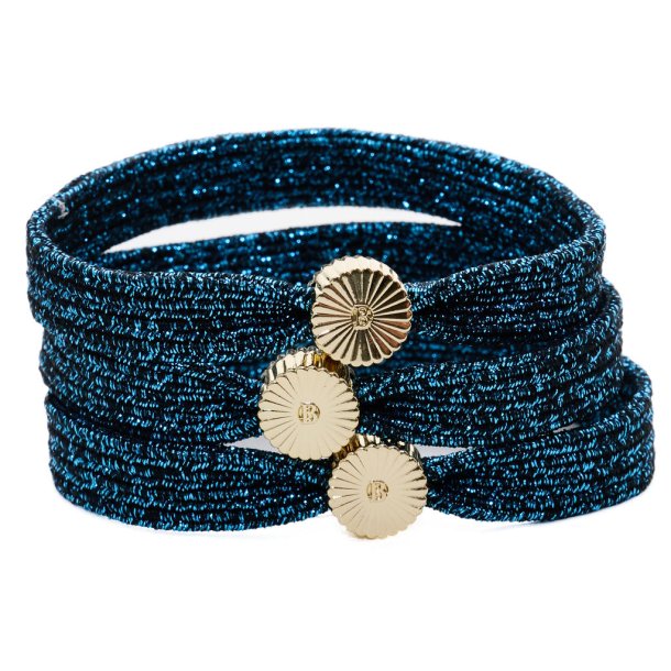 H�relastik - flad Midnight Blue