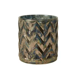 Fyrfadsstage glas rustik