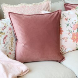 Aix Pudebetr�k i velour inkl. pude - Rosa