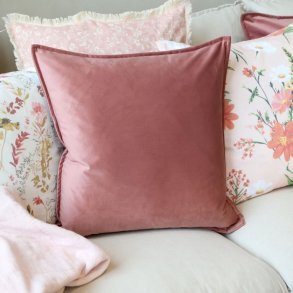 Aix Pudebetr�k i velour inkl. pude - Rosa