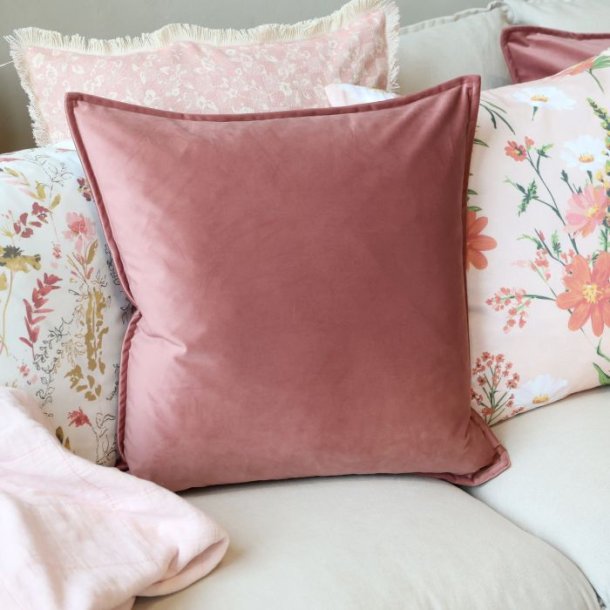 Aix Pudebetr�k i velour inkl. pude - Rosa