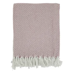 Aix Plaid af overskudsgarn - rosa