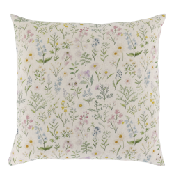 Aix Pudebetr�k m. gr�ftekantsblomster 60x60cm. 