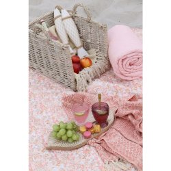 Aix Quilt m. blomster rosa