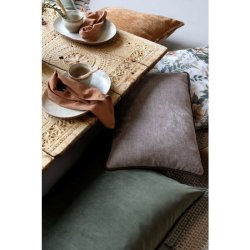 Aix Pudebetr�k chenille m. piping 50x35