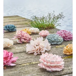 Georgine hoved creme hvid