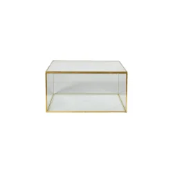 Glasskrin m. guld kant
