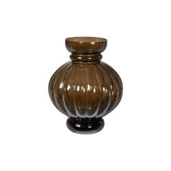 Brun Glasvase