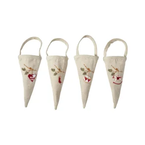 Kr�mmerhus med broderi - Hjerte