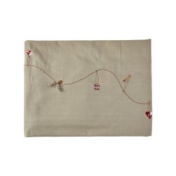 Juledug med broderi 360 x 140