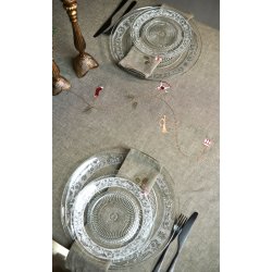 Juledug med broderi 240 x 140