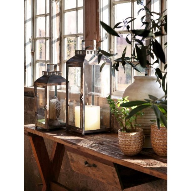 Lanterne Antik Guld lille