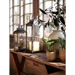 Lanterne Antik Guld stor