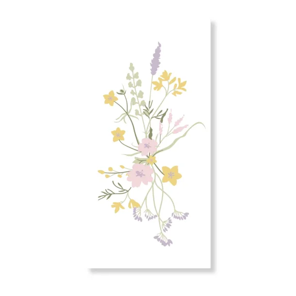 Serviet m. sommerblomster