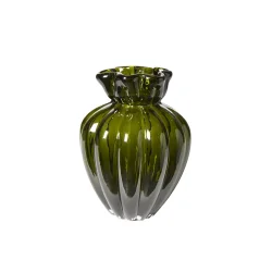 Glasvase gr�n 