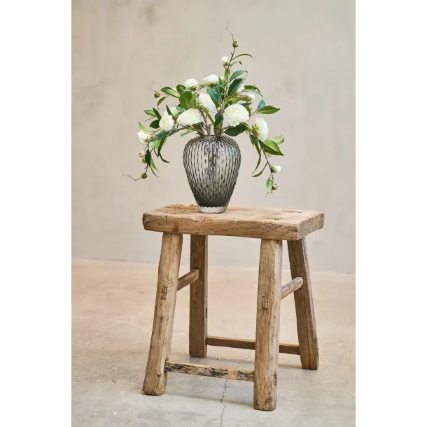 Glasvase med struktur gr� 