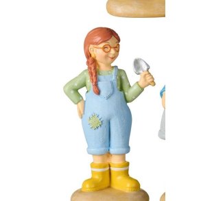 Havedame figur m. haveredskab