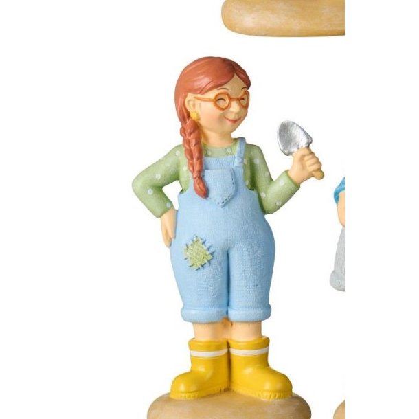 Havedame figur m. haveredskab