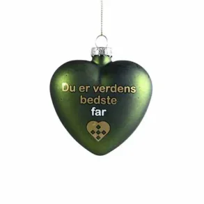 Julehjerte med tekst - far