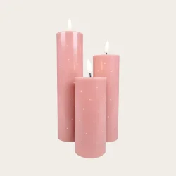 Fiber optisk LED lys box - rose