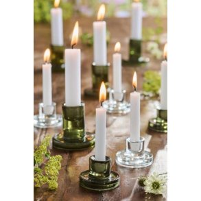 Glasstage til kertelys - gr�n