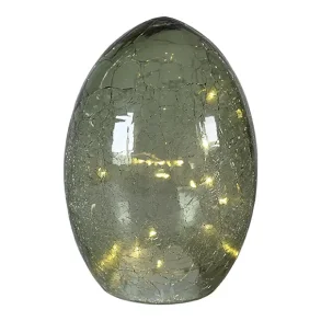 �ggeformet glas LED lampe - gr�n