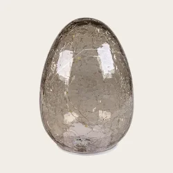 �ggeformet glas LED lampe - varm hvid