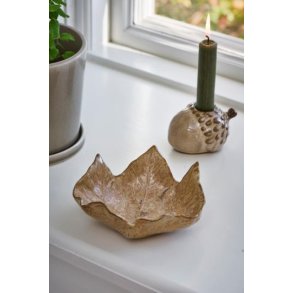 Sk�l L�vbladformet beige - stor