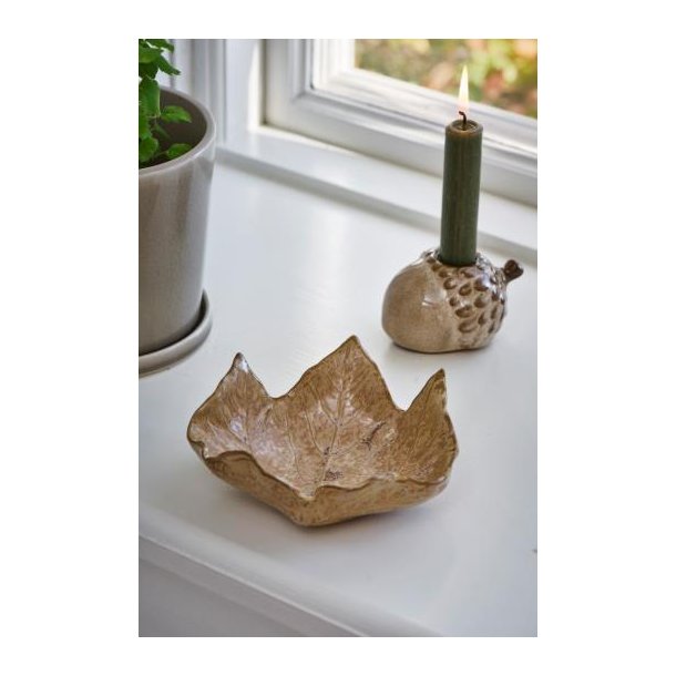 Sk�l L�vbladformet beige - stor