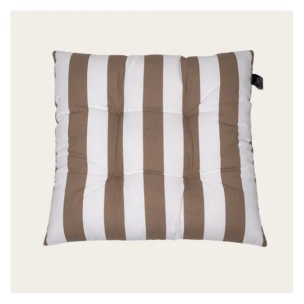 Stolehynde beige stribet