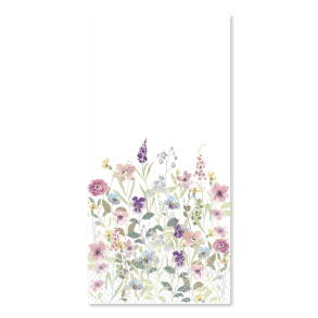 Serviet m. gr�ftekantsblomster
