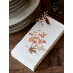 Serviet m. grene og blade