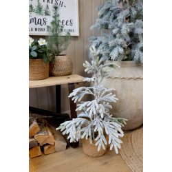 Fleur Grantr� m. sne og LED inkl. timer - Lille model