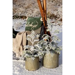 Fleur Grantr� m. sne og LED inkl. timer - Lille model