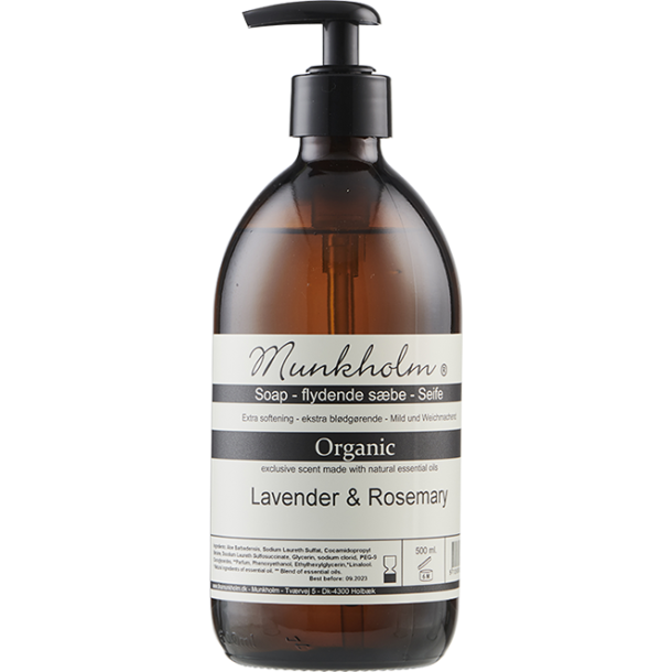 Flydende s�be med Lavendel &amp; Rosmarin 500 ml.
