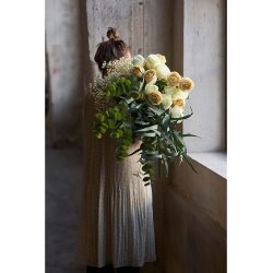 Brudesl�r Hvid 75 cm