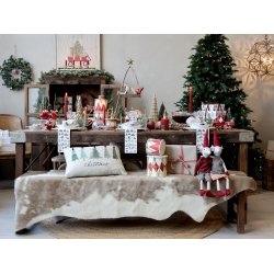 Vintage Tromme m. l�der h�ndlavet - Mellem