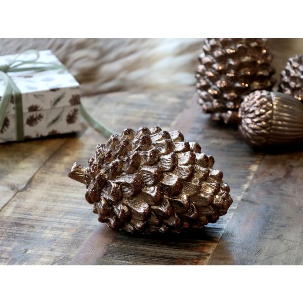 Kogle med glimmer til deko - liggende