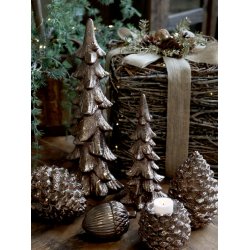 Kogle med glimmer til deko - liggende