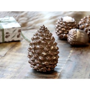 Kogle med glimmer til deko - st�ende