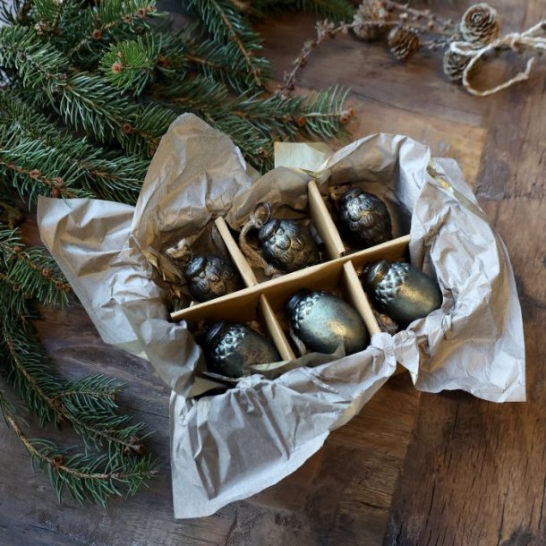 Julekugler i �ske - oliven