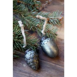 Julekugler i �ske - oliven