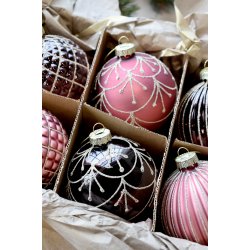 Julekugle i �ske s�t af 6