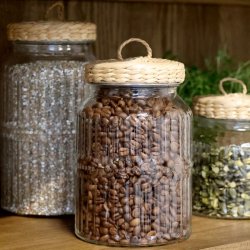 Opbevaringsglas m. fletl�g - stor