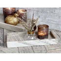 Morlaix Bakke af lys marmor lille