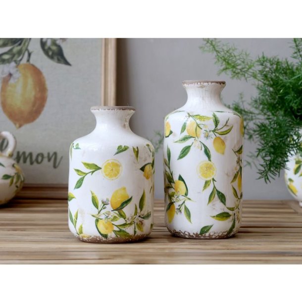 Limone Flaske m. citronmotiv - lille
